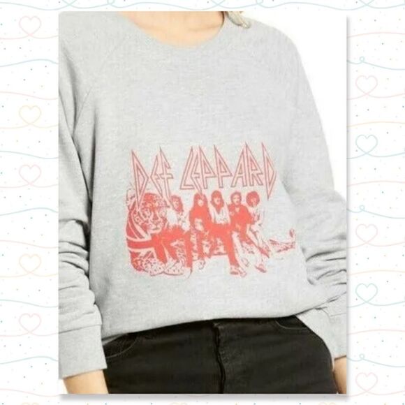 NWT Treasure & Bond Def Leppard Sweatshirt - Picture 1 of 6
